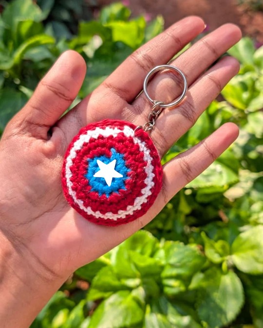 Captain America Shield Keychain