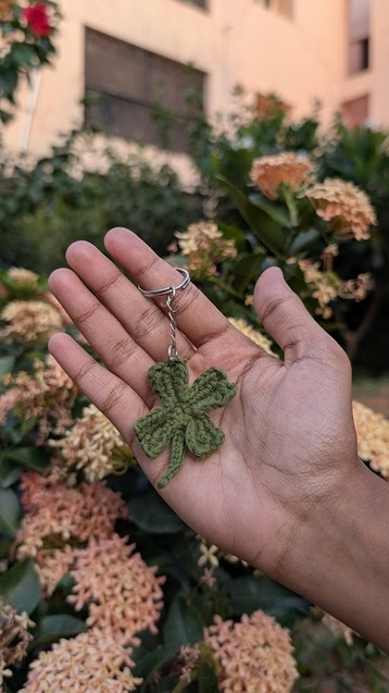Clover Leaf Keychain